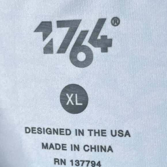 1764 Golf Polo Shirt Men's XL Blue Motorcycle All Over Print Performance Stretch - Picture 4 of 5